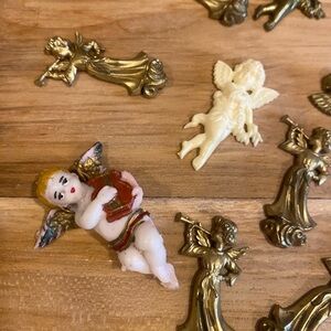 Vintage Bundle of 14 Angel Crafting Supplies